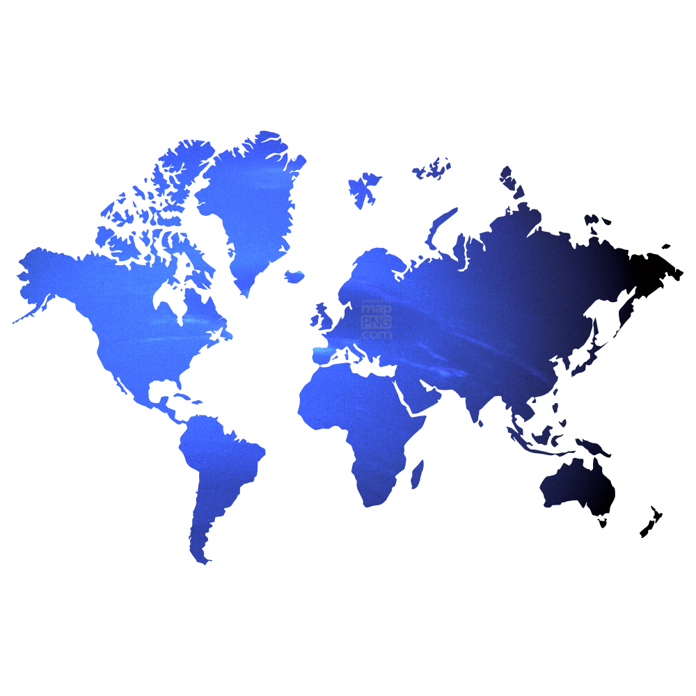 Blue World - Original Map Art 7