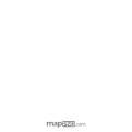 World map, outlines, white