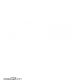 Exaggerated globe, white, world map 