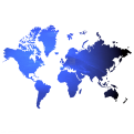 Blue World - Original Map Art 7
