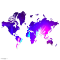 Purple World - Original Map Art 11